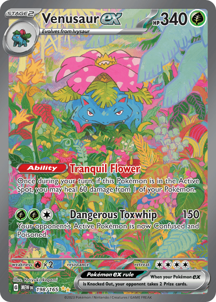Venusaur ex card